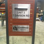 Letter box front