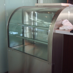 Glass & Stainless Steel Cake Display