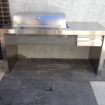Outdoor BBQ and Bench