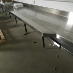 Stainless Steel Bench Extensions - Peron Trade Training Centre